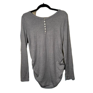 Full Moon Maternity Waffle Henley Top - Size XL - Brand New Without Tags